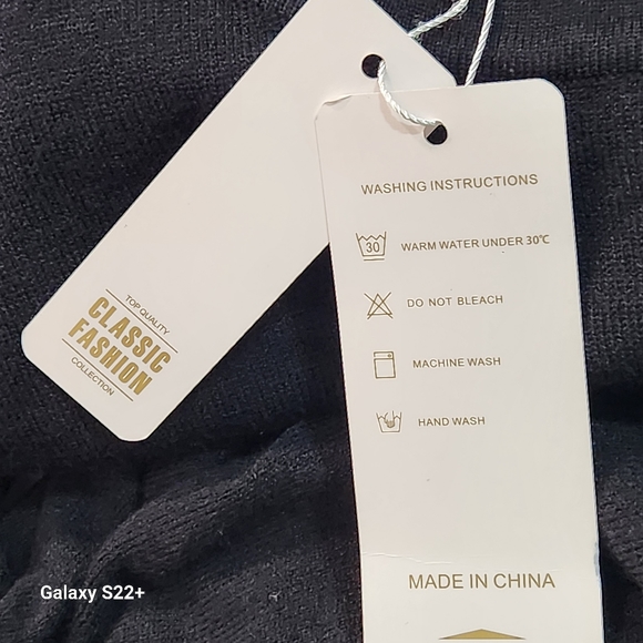 ZCSIA STYLE DESIGN BLACK WRAP LONGSLEEVE SWEATER DRESS SIZE LARGE - Picture 7 of 12